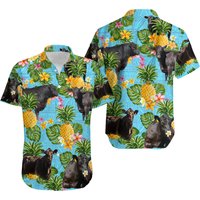 Black Angus Hawaii Shirt Black Angus Cattle Lovers Hawaiian Shirt