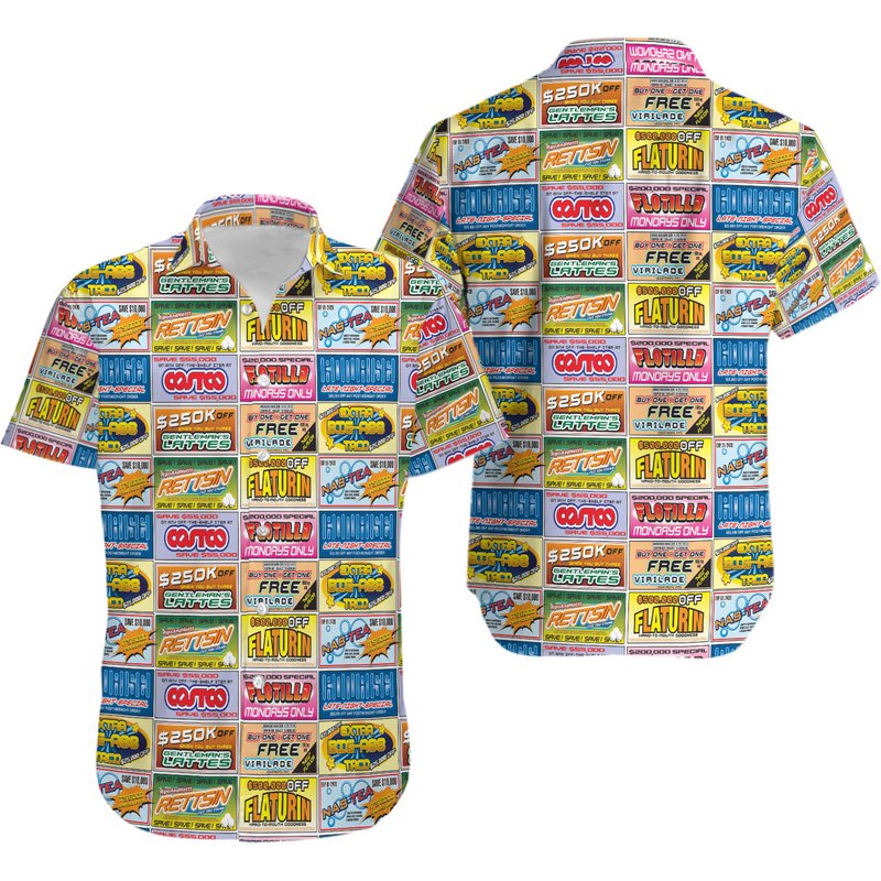 Idiocracy Hawaii Shirt, Idiocracy Hawaii Shirt — Chemises décontractées pour hommes