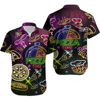 It's Pizza Time Hawaii Shirt — Chemises décontractées pour hommes