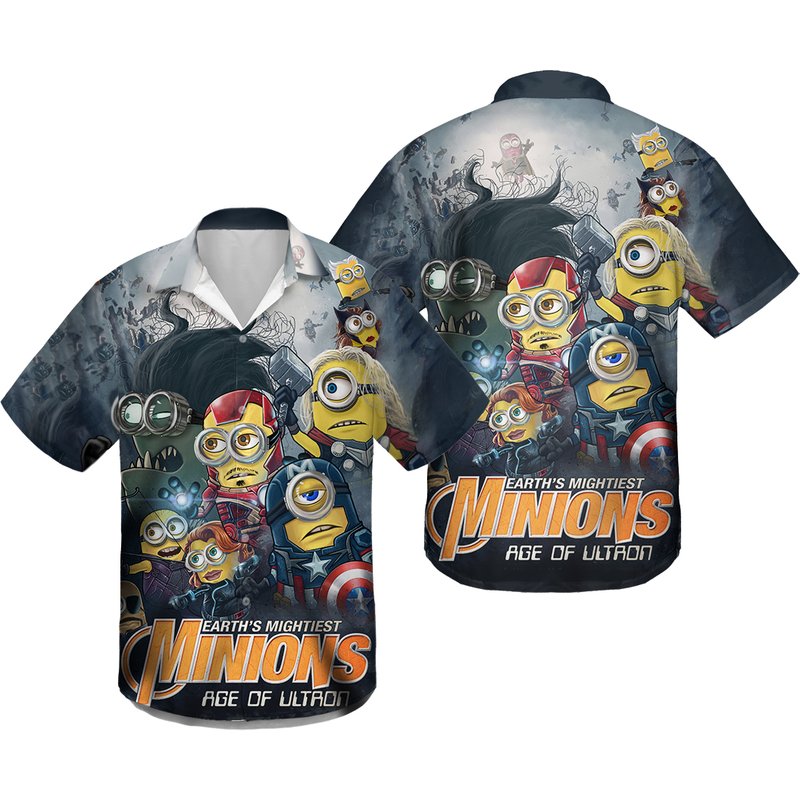Minion All Over Print 3d Hawaiian Shirt — Chemises décontractées pour hommes