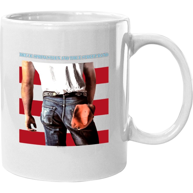 Vintage Bruce Springsteen White Graphic Mugs — Tasses et gobelets