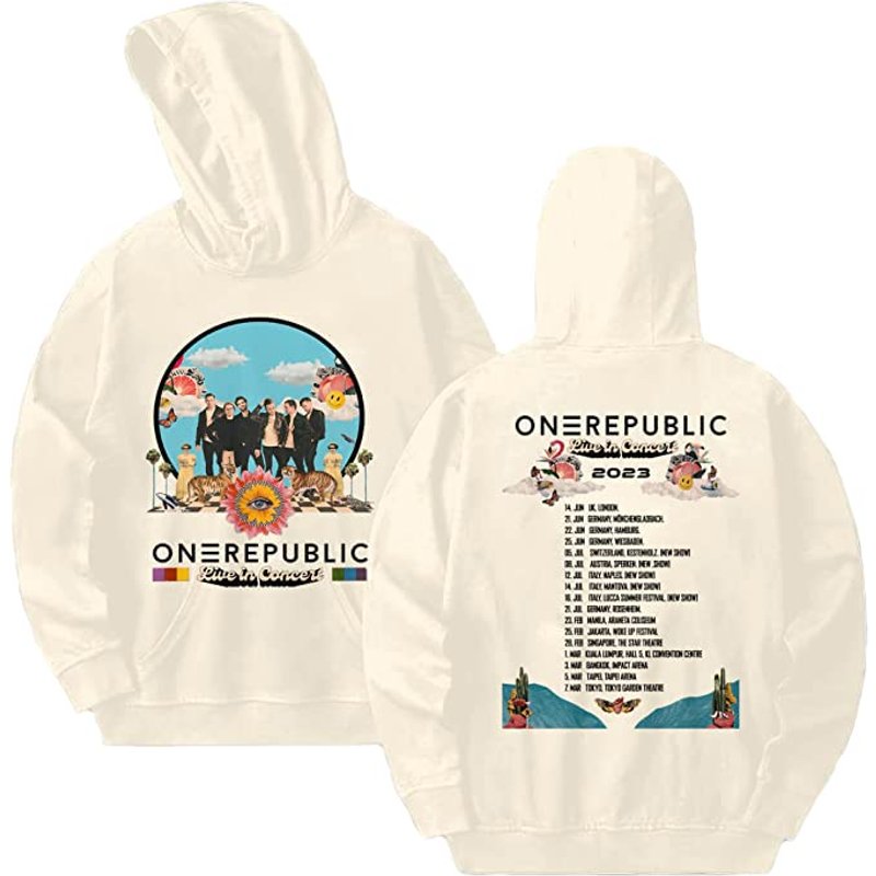 One Republic 'live In Concert' Tour 2023 Hoodie — Sweats à capuche pour hommes