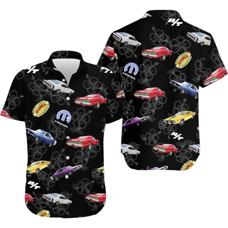 Mopar Hawaiian Shirt, Mopar Car Hawaiian Shirt — Chemises décontractées pour hommes