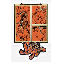Vintage Steel Ball Run Stickers Stickers