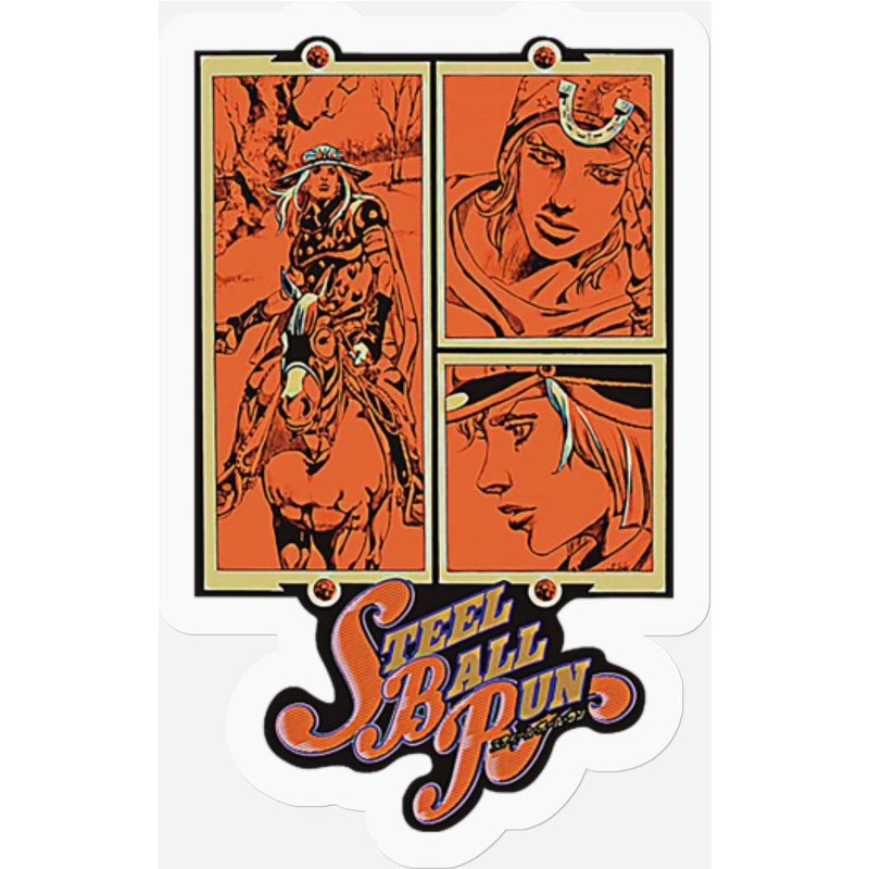 Vintage Steel Ball Run Stickers Stickers — Stickers & Decals