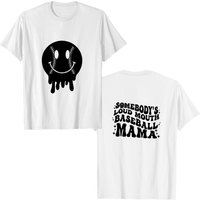 Somebody's Loud Mouth Mama Tee, Baseball Mom — T-shirts pour hommes