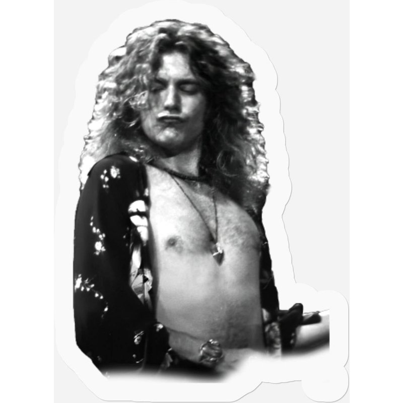 Robert Plant "lips" Stickers — Autocollants et stickers
