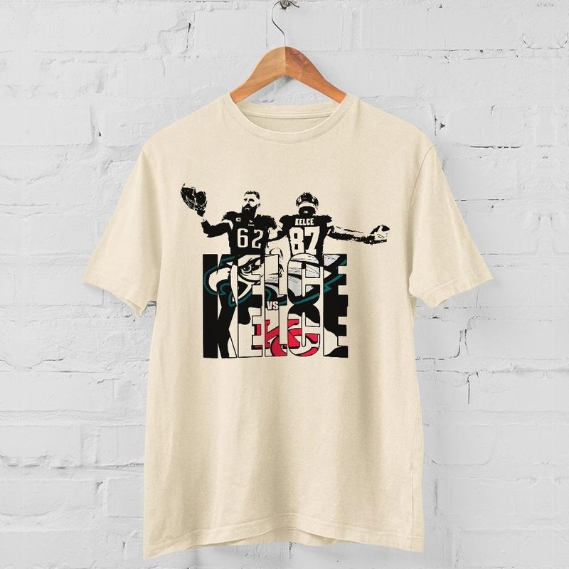 Travis And Jason Kelce Brother Shirt V1, Kelce Brothers Football T-shirt — T-shirts pour hommes