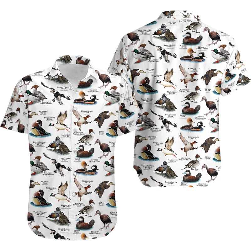 A Lot Of Ducks Hawaiian Shirt — Chemises décontractées pour hommes