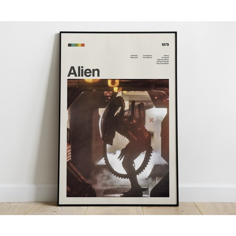 Alien Movie Poster Modern Movie Poster Print — Posters & Prints