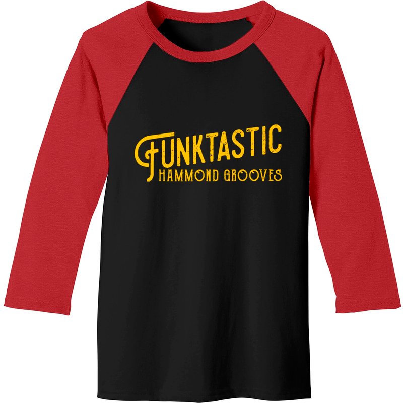 Funktastic Hammond Grooves Jazz Organ Trio Baseball Tees — T-shirts pour hommes