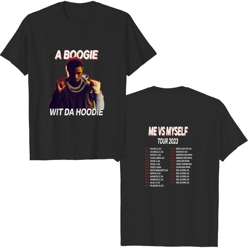 A Boogie Wit Da Hoodie Me Vs Myself T Shirt, Rapper Tee, Shirt — T-shirts pour hommes