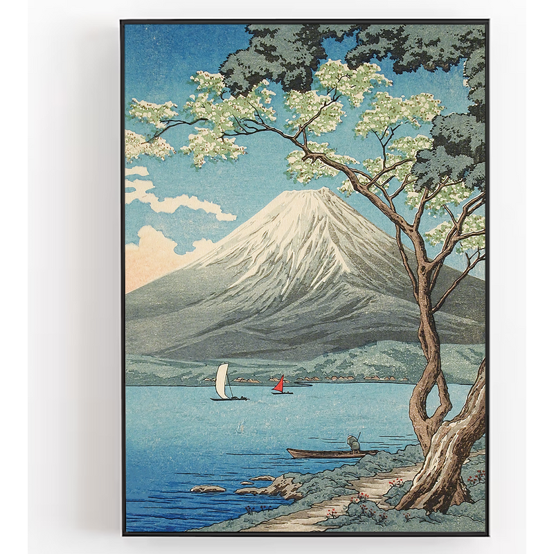 Mount Fuji From Lake Yamanaka Poster — Affiches et impressions