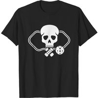 Pickleball Skull T-shirts