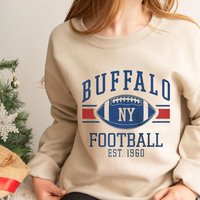 Vintage Buffalo Football Sweatshirt, Bills Vintage Style Shirt — Sweats à capuche pour hommes