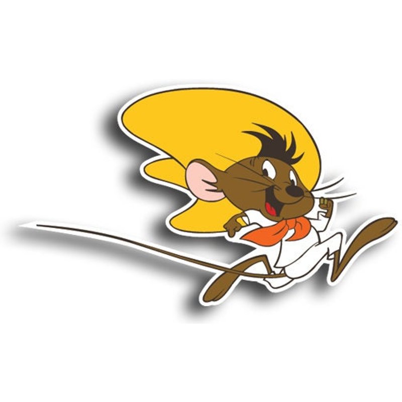 Speedy Gonzales Logo Vinyl Decal / Sticker — Autocollants et stickers