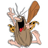 Captain Caveman Sticker / Vinyl