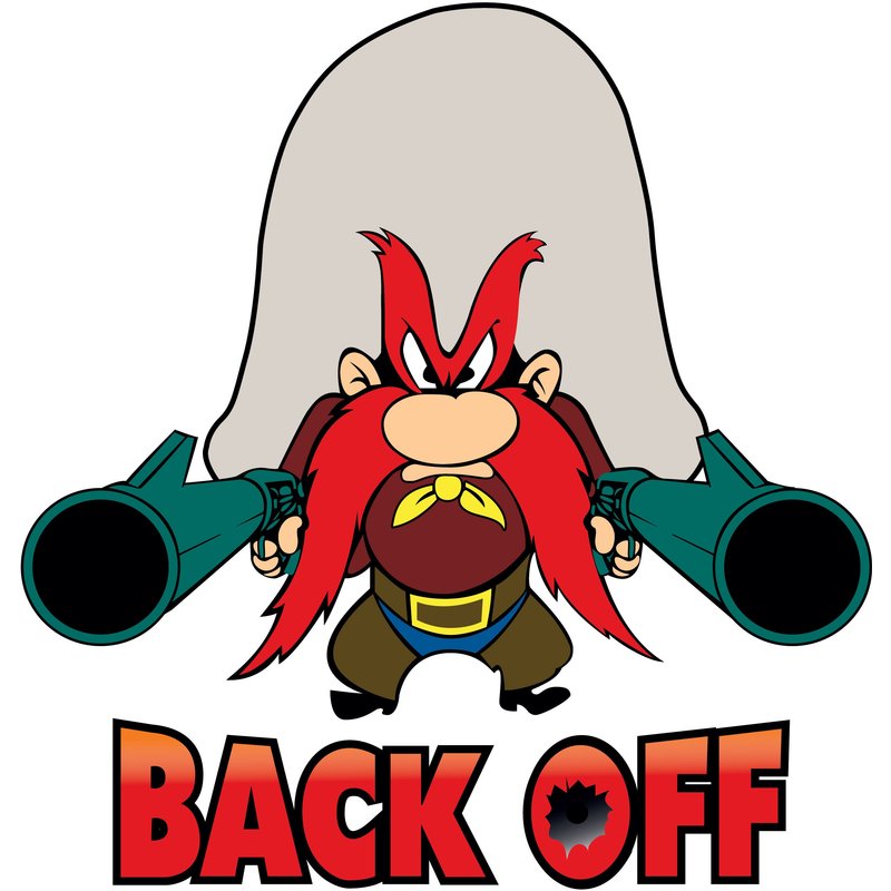 Yosemite Sam Back Shirt — Autocollants et stickers