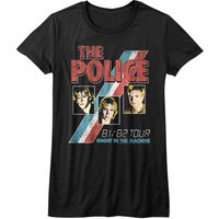 Sting & The Police Womens T Shirt Ghost In The Machine Black T-shirt 1981