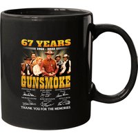 67 Years Gunsmoke Cast Signatures Thank You For Memories Classic Mugs