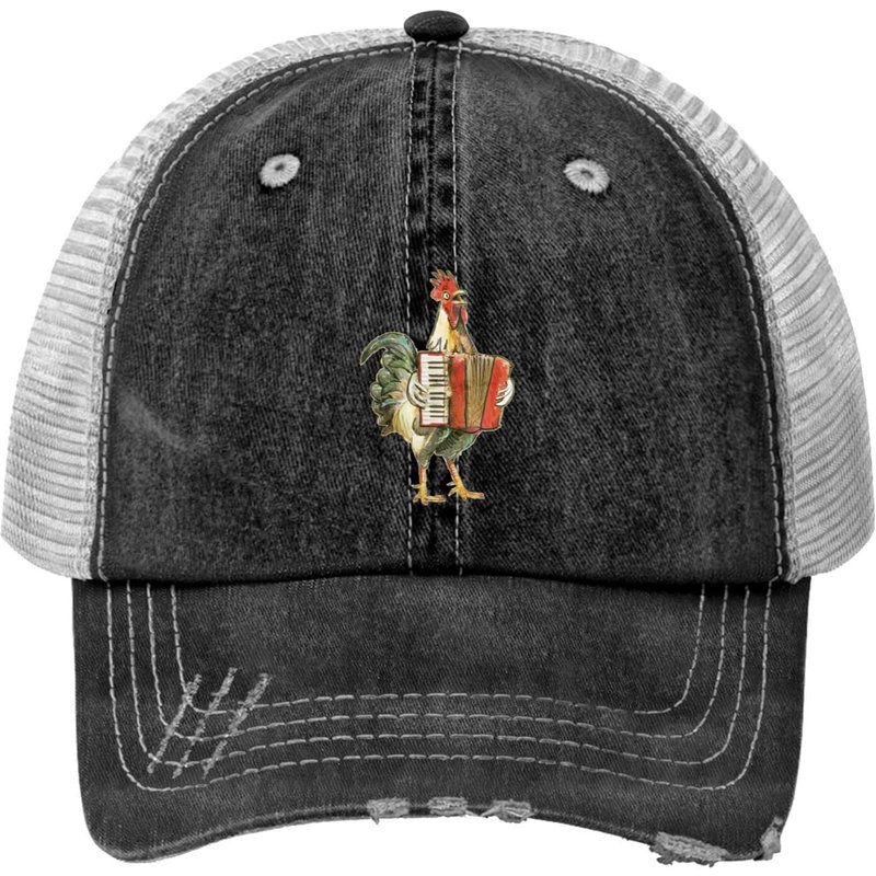 Accordion Chicken Trucker Hat — Casquette de baseball