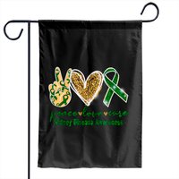 Peace Love Cure Kidney Disease Awareness Garden Flags Garden Flags — Decorative Flags