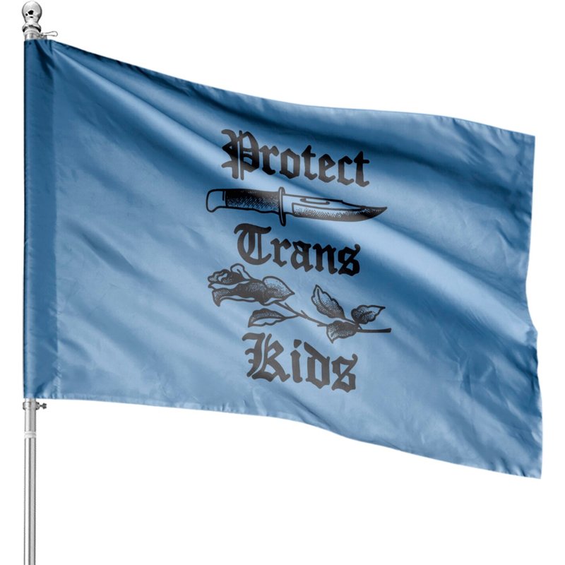 Protect Trans Kids Classic House Flag — Decorative Flags