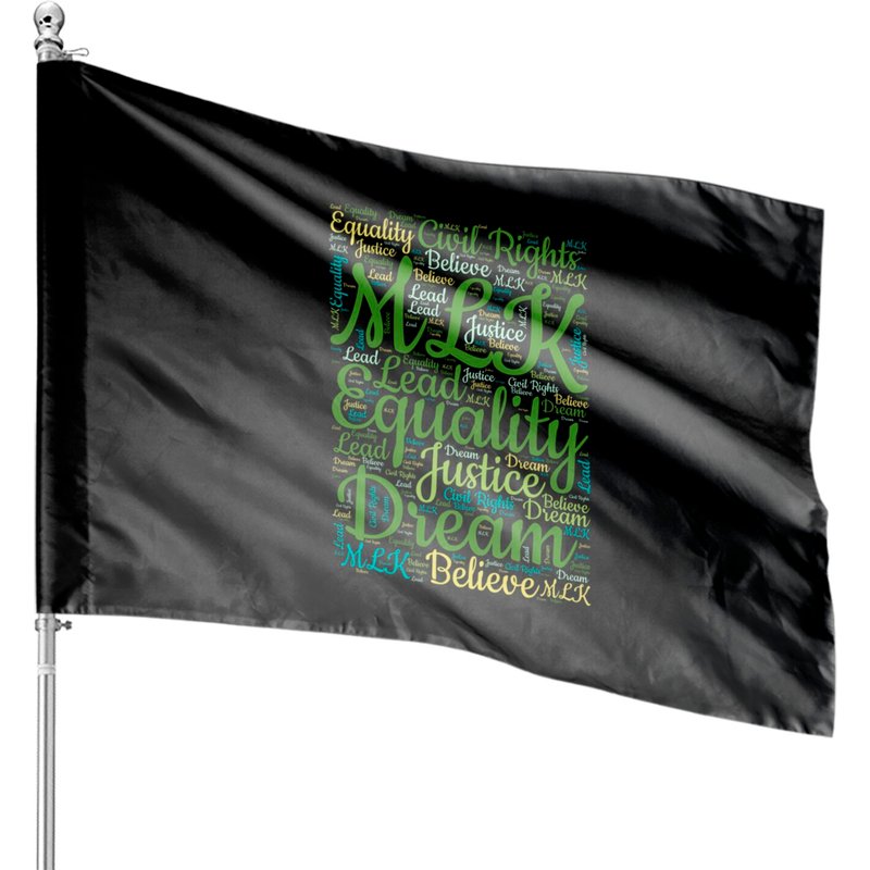 Celebrate Martin Luther King Jr Day With This Word Cloud Montage - Mlk Day - House Flags — Drapeaux décoratifs