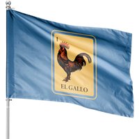 Mexican El Gallo Lottery Traditional Rooster Bingo House Flags