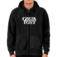 Greta Van Fleet Unisex Zip Hoodies: Logo