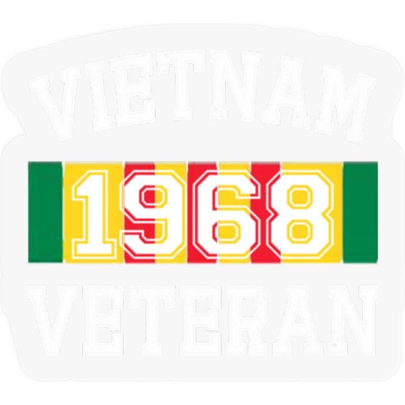 Vietnam Veteran 1968 Stickers — Autocollants et stickers