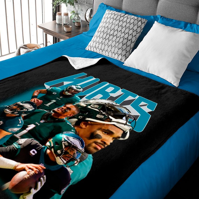Jalen Hurts Vintage 90s Graphic Sport Baby Blankets — Couvertures pour bébé
