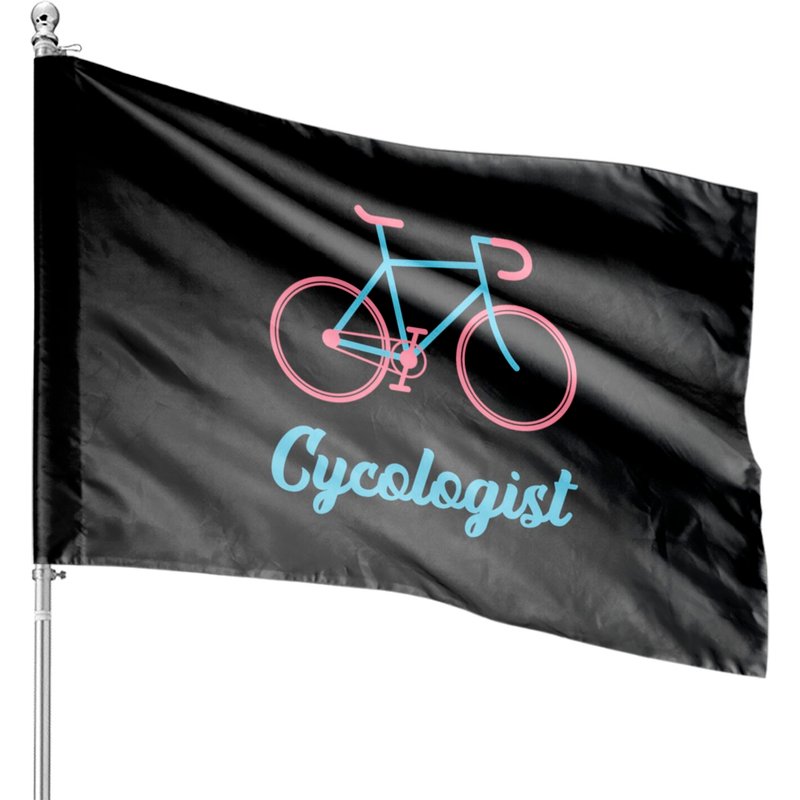 Cyclogist Bike Hobby Gift House Flags — Decorative Flags