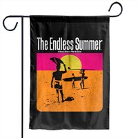 The Endless Summer 1966 Classic Surf Movie 60s Vintage Surf Garden Flags — Drapeaux décoratifs