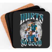 90s Inspired Jalen Hurts Eagles Sweatshirt, Hurts So Good Coasters
