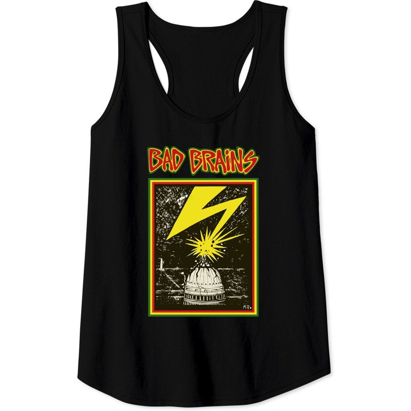 Bad Brains Capitol Logo Yellow Tank Tops