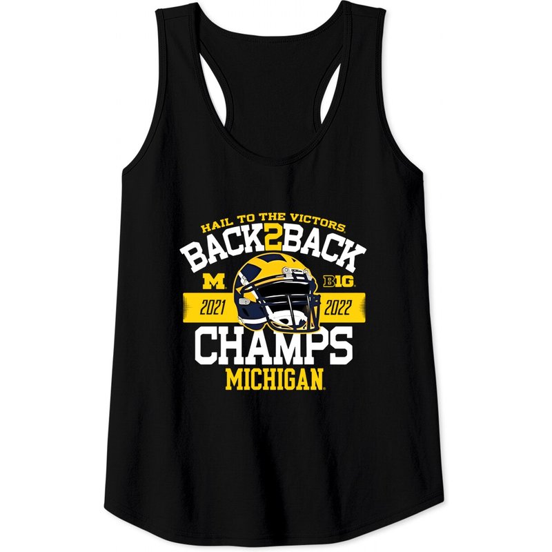 Michigan Back-to-back Big Ten Championship Tank Tops