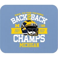 Michigan Back-to-back Big Ten Championship Mouse Pads — Mouse Pads & Desk Mats