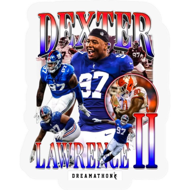 Vintage Dexter Lawrence Stickers, Sterling Shepard Stickers, Sterling Shepard Dexter Lawrence Stickers — Stickers & Decals