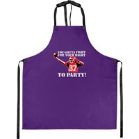 K.ansas City Chiefs Travis Kelce "fight For Your Right To Party" Aprons — Kitchen Aprons