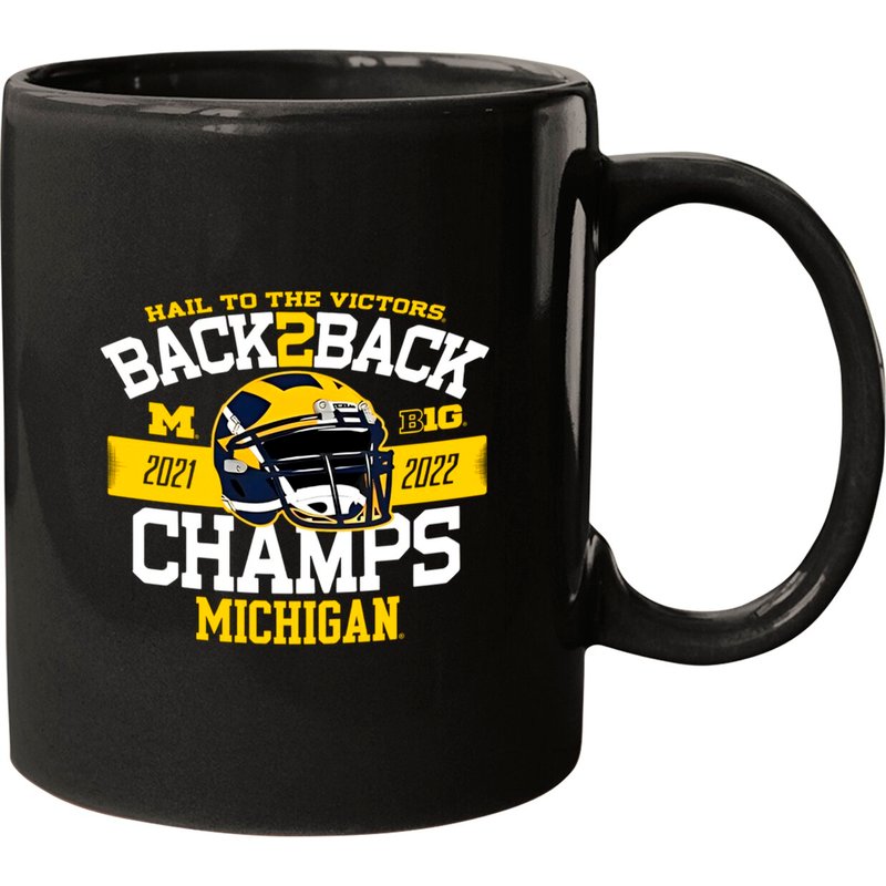 Michigan Back-to-back Big Ten Championship Mugs — Tasses et gobelets