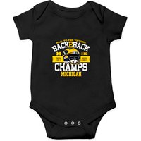 Michigan Back-to-back Big Ten Championship Onesies — Bodys bébé