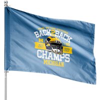 Michigan Back-to-back Big Ten Championship House Flags
