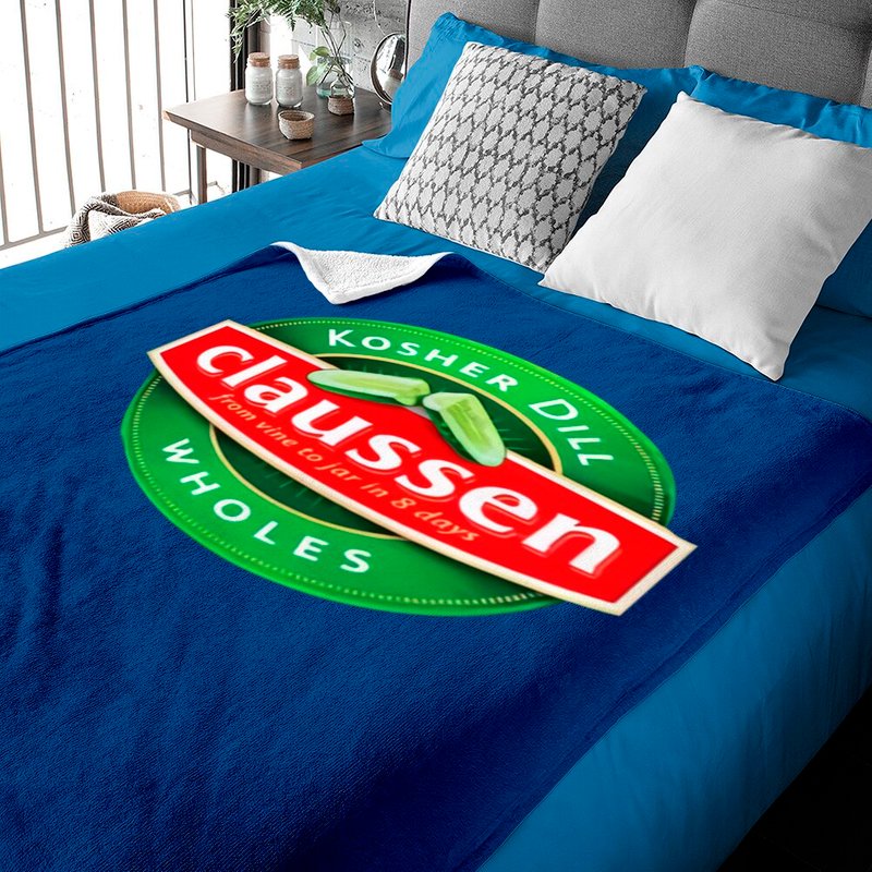 Claussen Pickles Food Snack Gift Baby Blankets — Baby Blankets