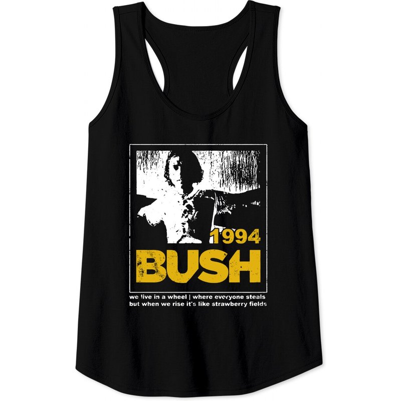 Bush Alt Rock Band Tank Tops | Glycerine Lyrics 1994 Graphic — T-shirts pour hommes
