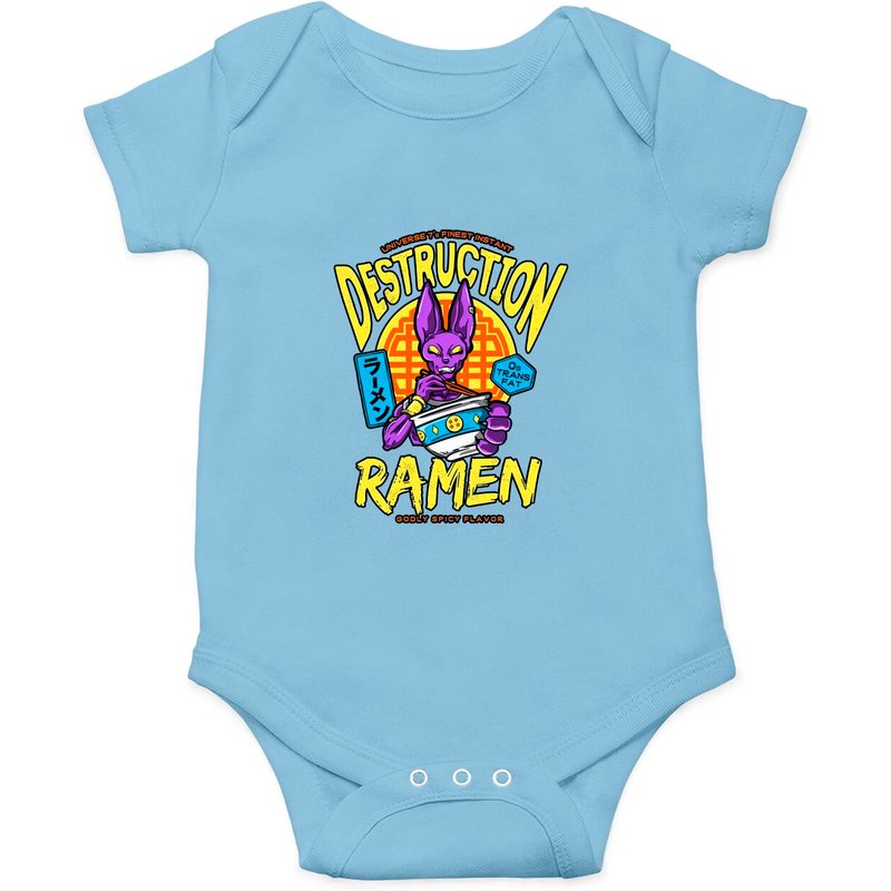 Beerus Dragon Ball The Destruction Of Ramen Onesies — Bodys bébé