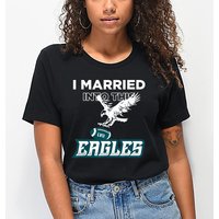 I Married Into This Eagles Shirt, American Football Lovers Shirt, Funny Eagles Lovers T-shirt