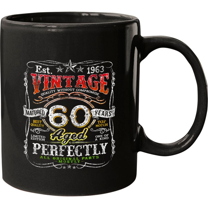 Vintage 1963 Limited Edition 60 Year Old 60th Birthday Mens Mugs — Tasses et gobelets