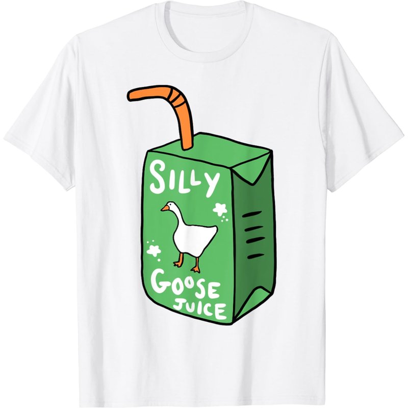 Silly Goose Juice Funny Goose Meme Bird Lover T-shirt