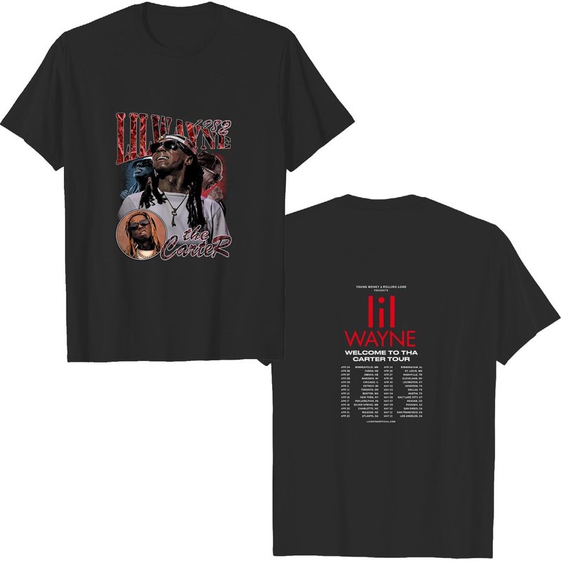 Lil Wayne 2023 Tour Shirt — T-shirts pour hommes